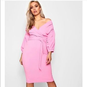 Boohoo off-shoulder dress